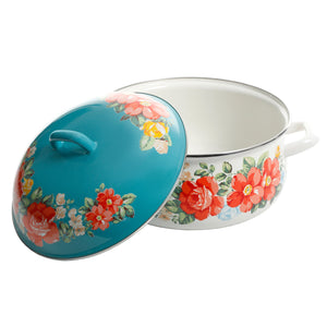 The Pioneer Woman Vintage Floral 4-Quart Dutch Oven w/Lid